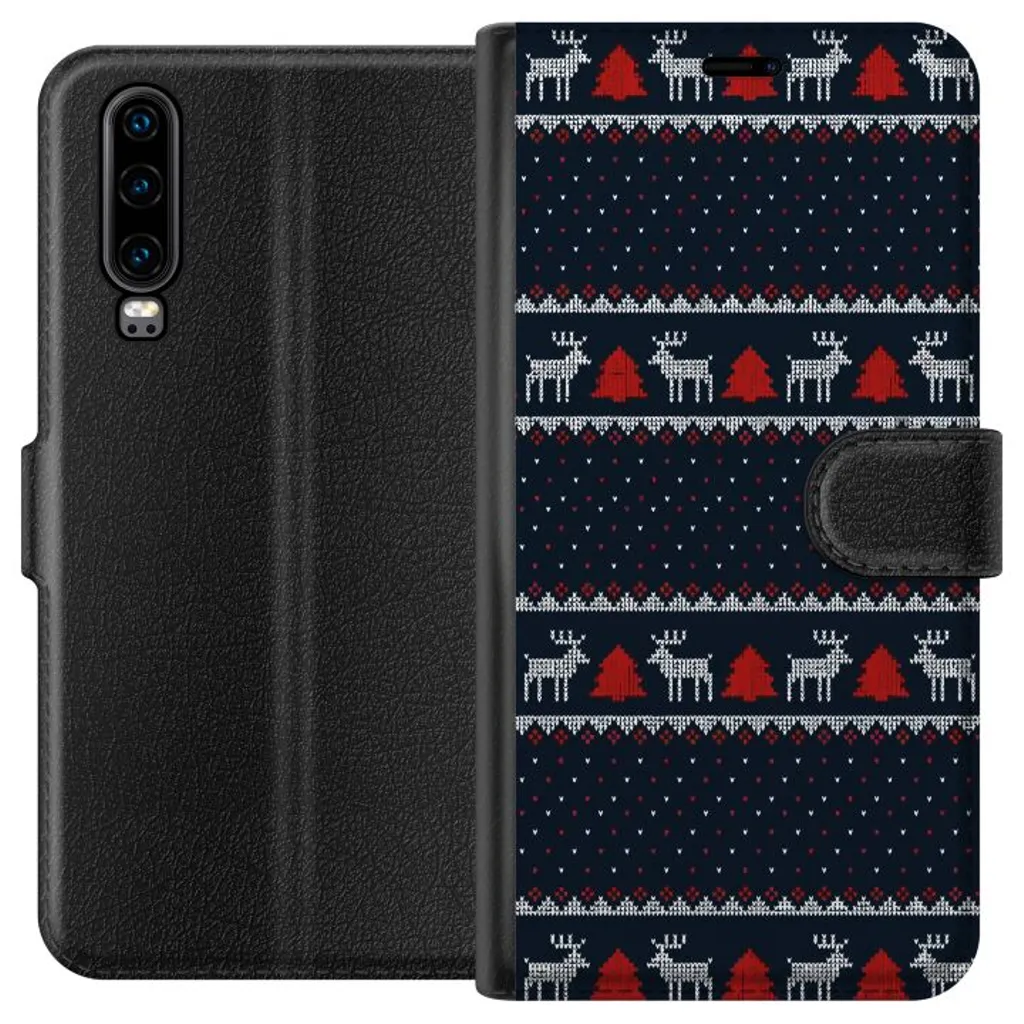 Huawei P30 Sort Lommebokdeksel Tomtens Team v:6794321