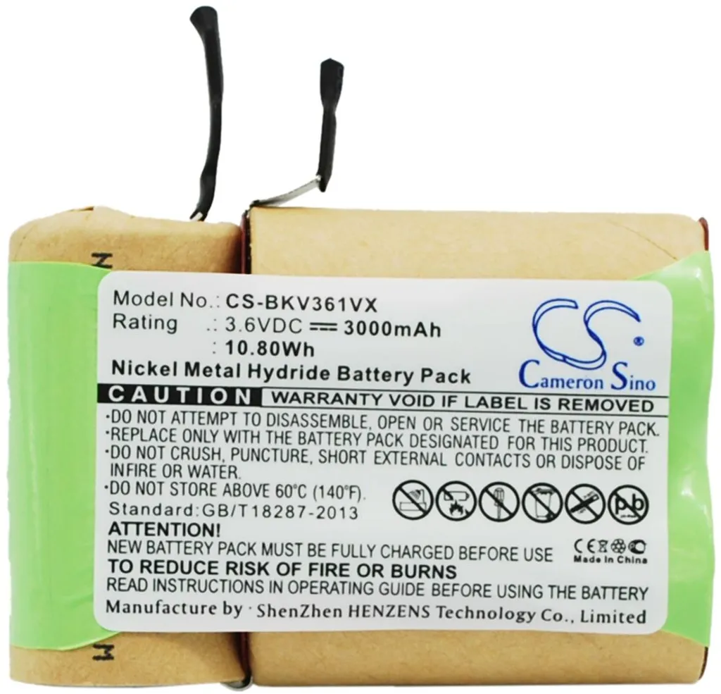 Batteri til Black & Decker V3610P, 3.6V, 3000 mAh v:5484704