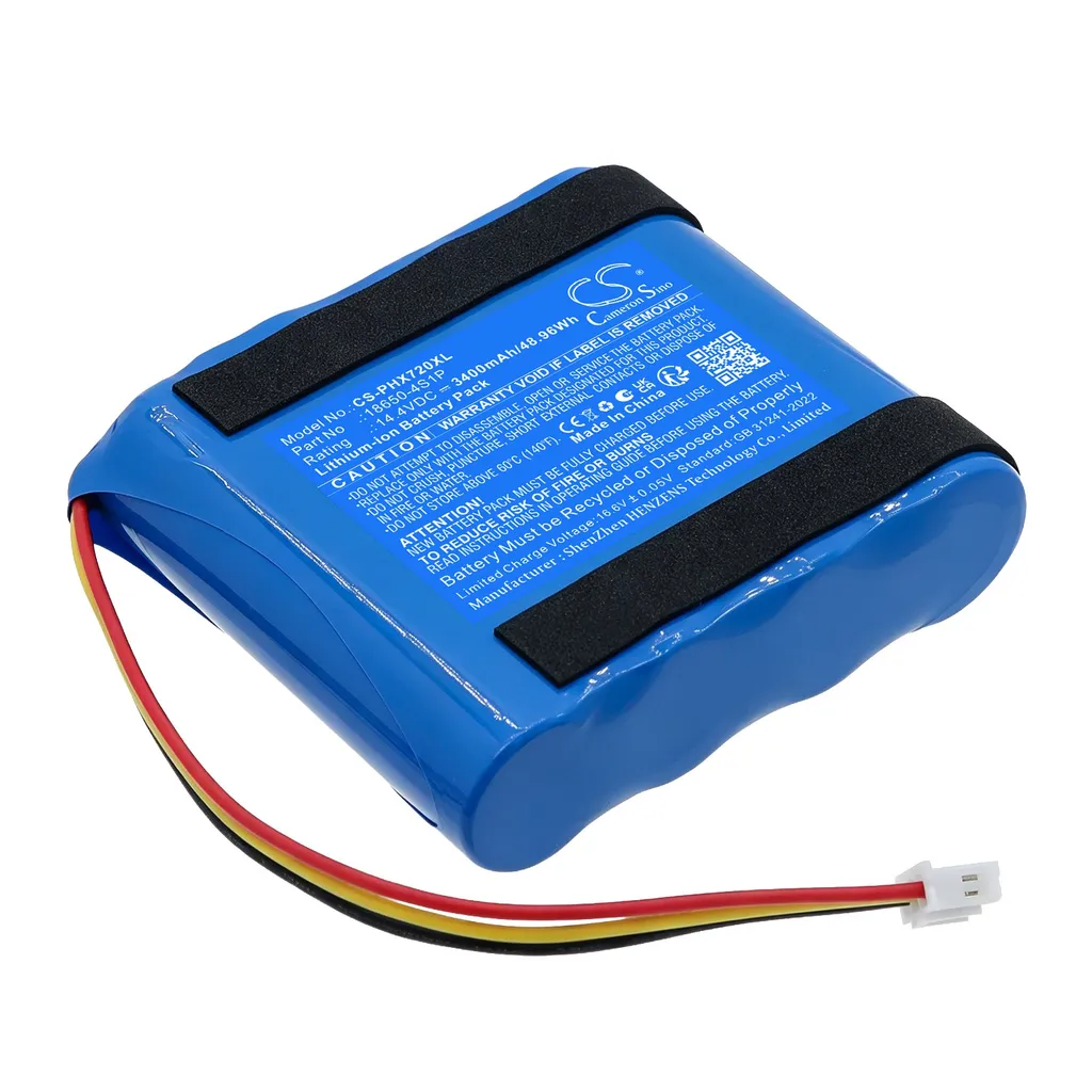 Batteri til 18650-4S1P for Philips, 14.4V, 3400mAh v:5478162 Batteri til 18650-4S1P for Philips, 14.4V, 3400mAh v:5478162