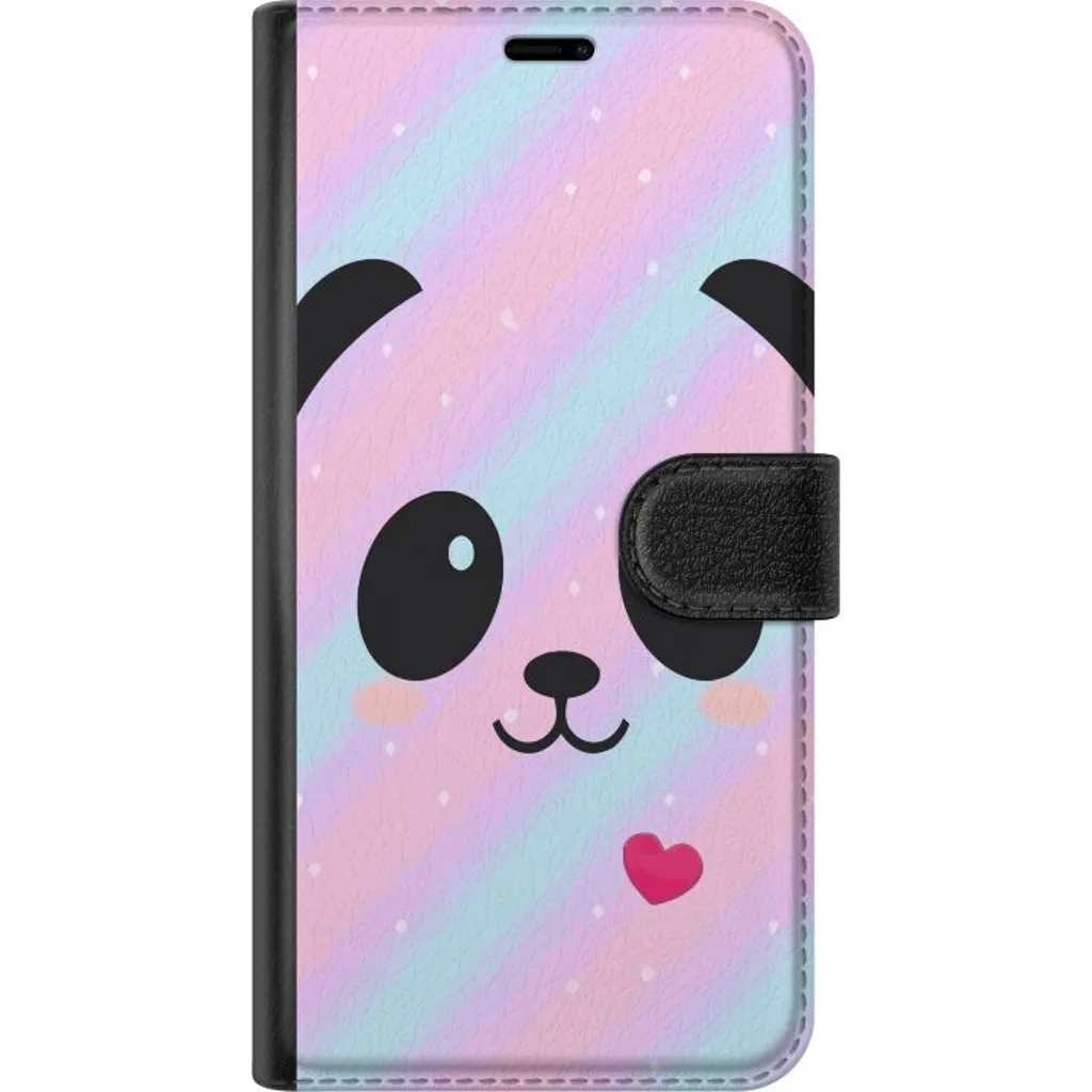 OnePlus 13R Sort Lommebokdeksel Glad panda v:9266878