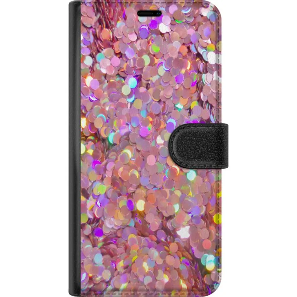 Motorola Moto E15 Sort Lommebokdeksel Glitter v:7178834