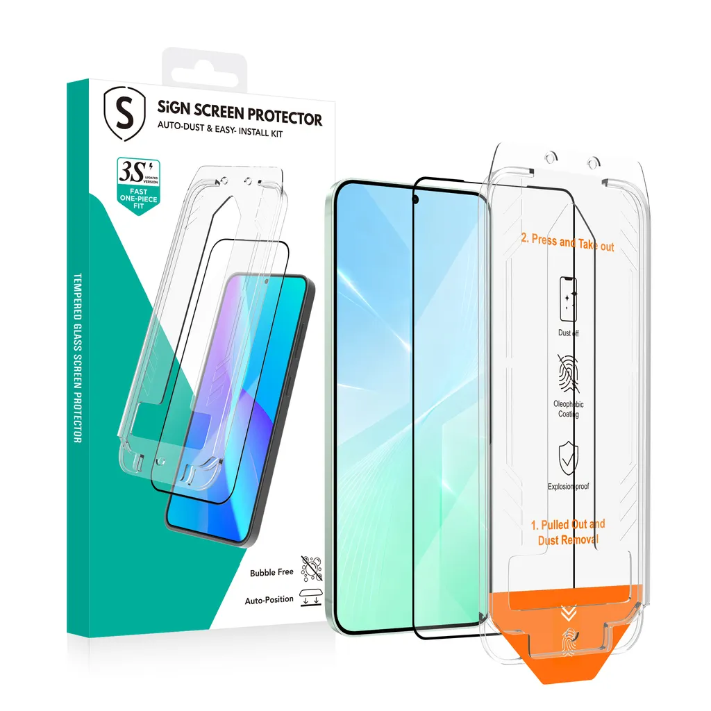SiGN Skjermbeskytter Samsung Galaxy S26 – EZ Apply med støvfri applikator v:7706135 SiGN Skjermbeskytter Samsung Galaxy S26 – EZ Apply med støvfri applikator v:7706135