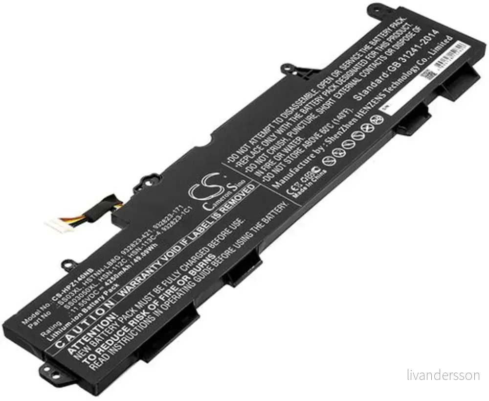 Batteri til HP EliteBook 735 G6, 11,55V, 4250mAh v:6568953
