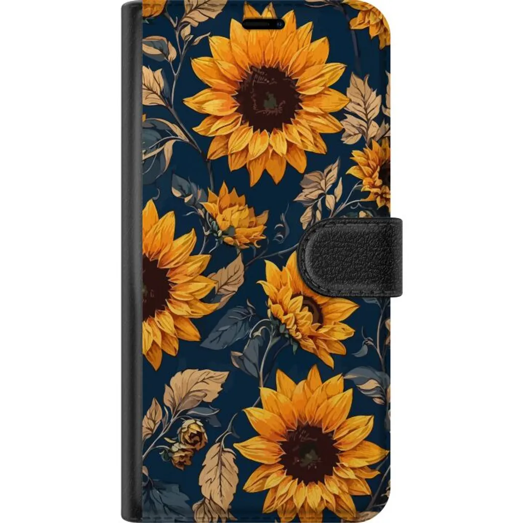Xiaomi 13T Pro Sort Lommebokdeksel Solrosor v:2715466