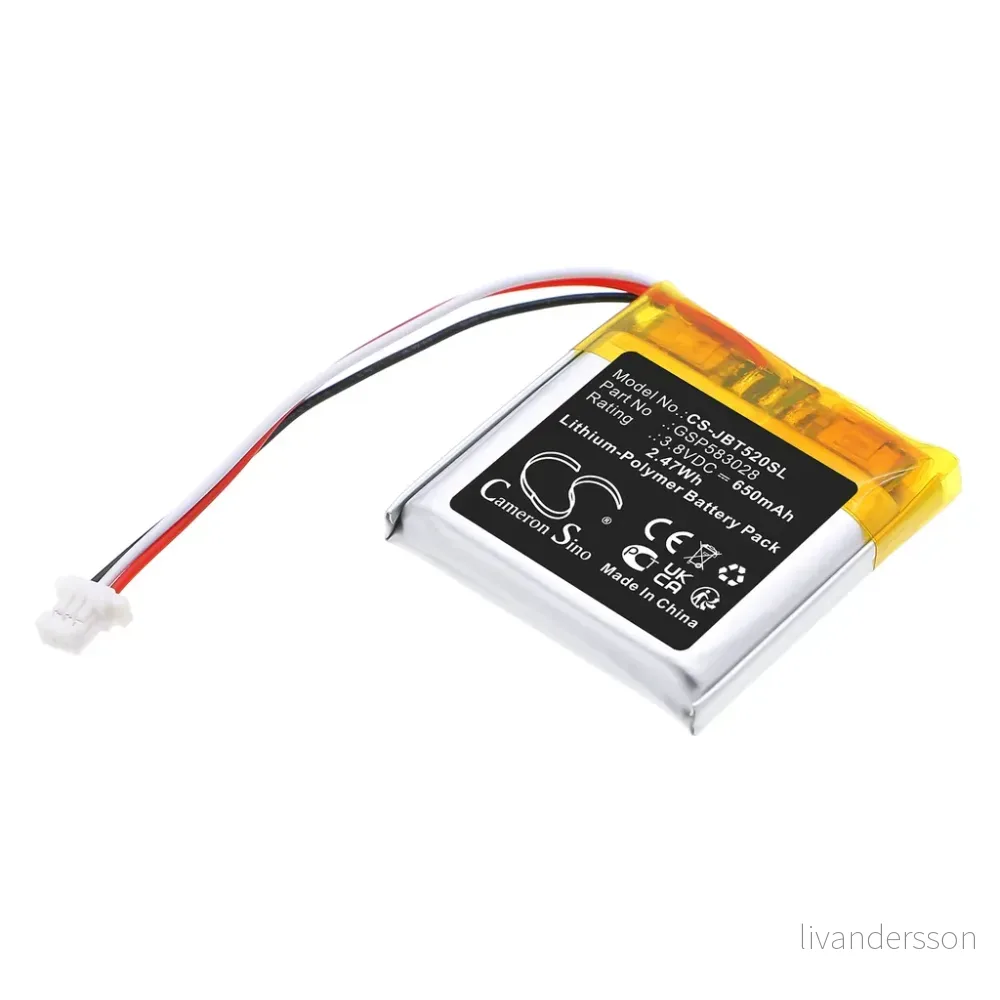 Batteri til JBL Tune 770NC, 3.8V, 650mAh v:9834091