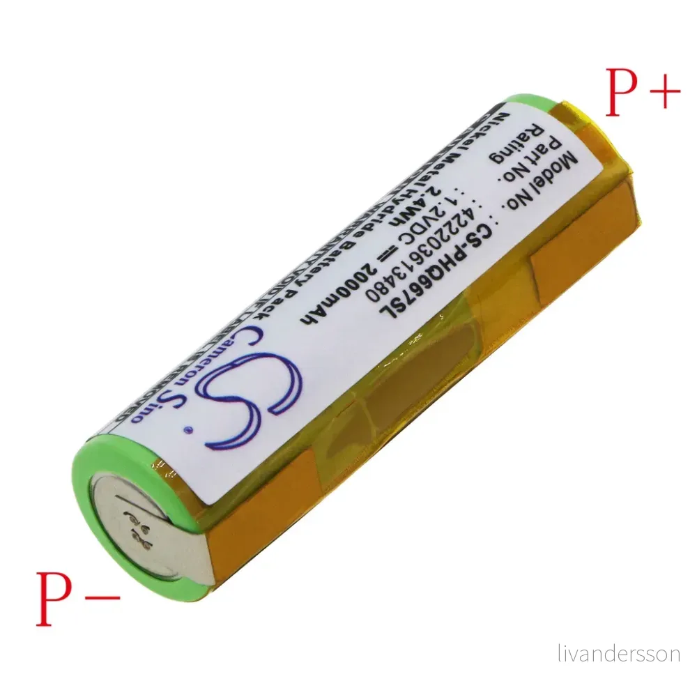 Batteri til Grundig G8265, 1.2V, 2000 mAh v:1080755