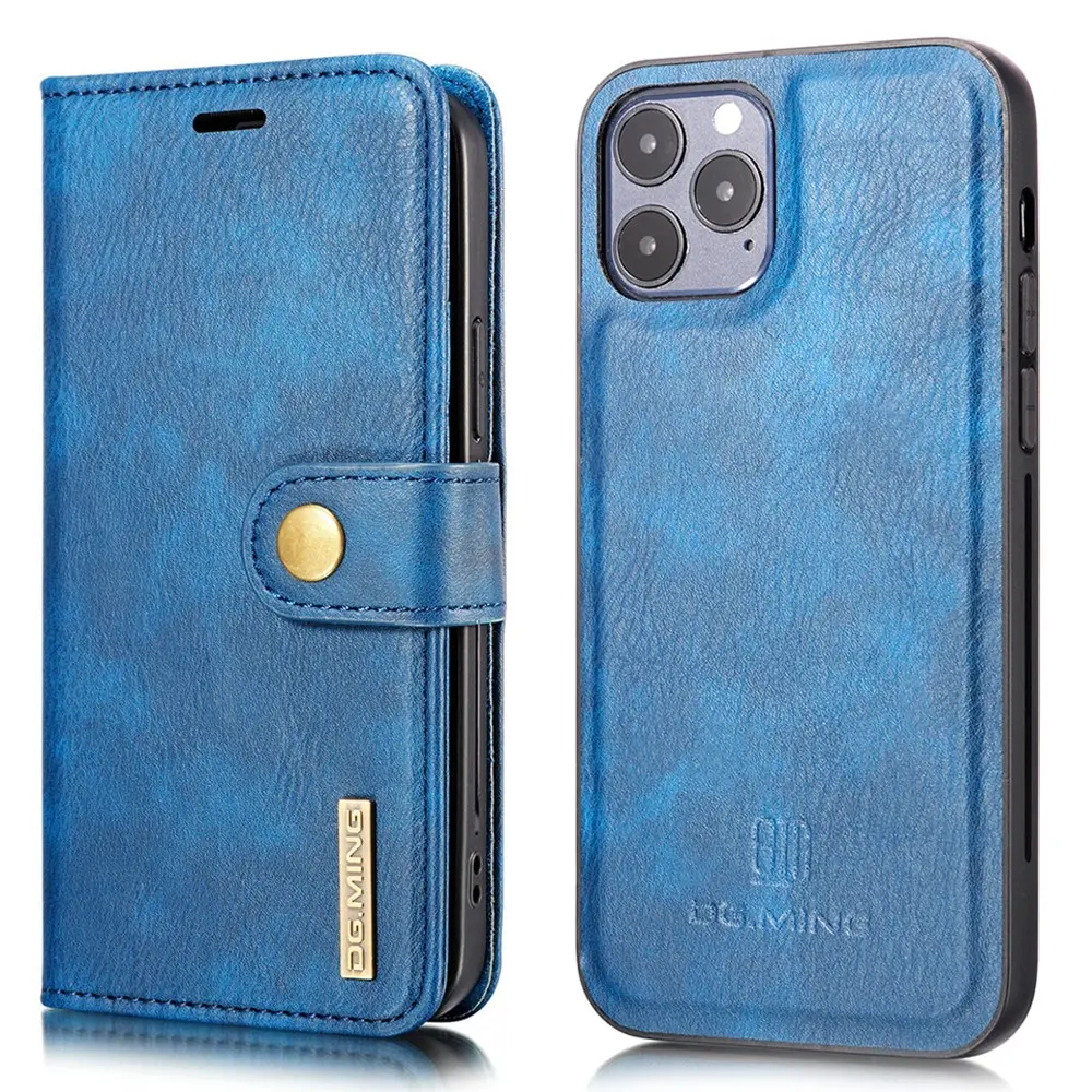 DG.MING iPhone 13 mini premium lommebokdeksel – Blått v:1293476
