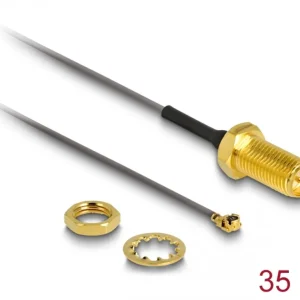 Delock antennekabel RP-SMA hunn til I-PEX MH® I – 35 cm grå v:1951782