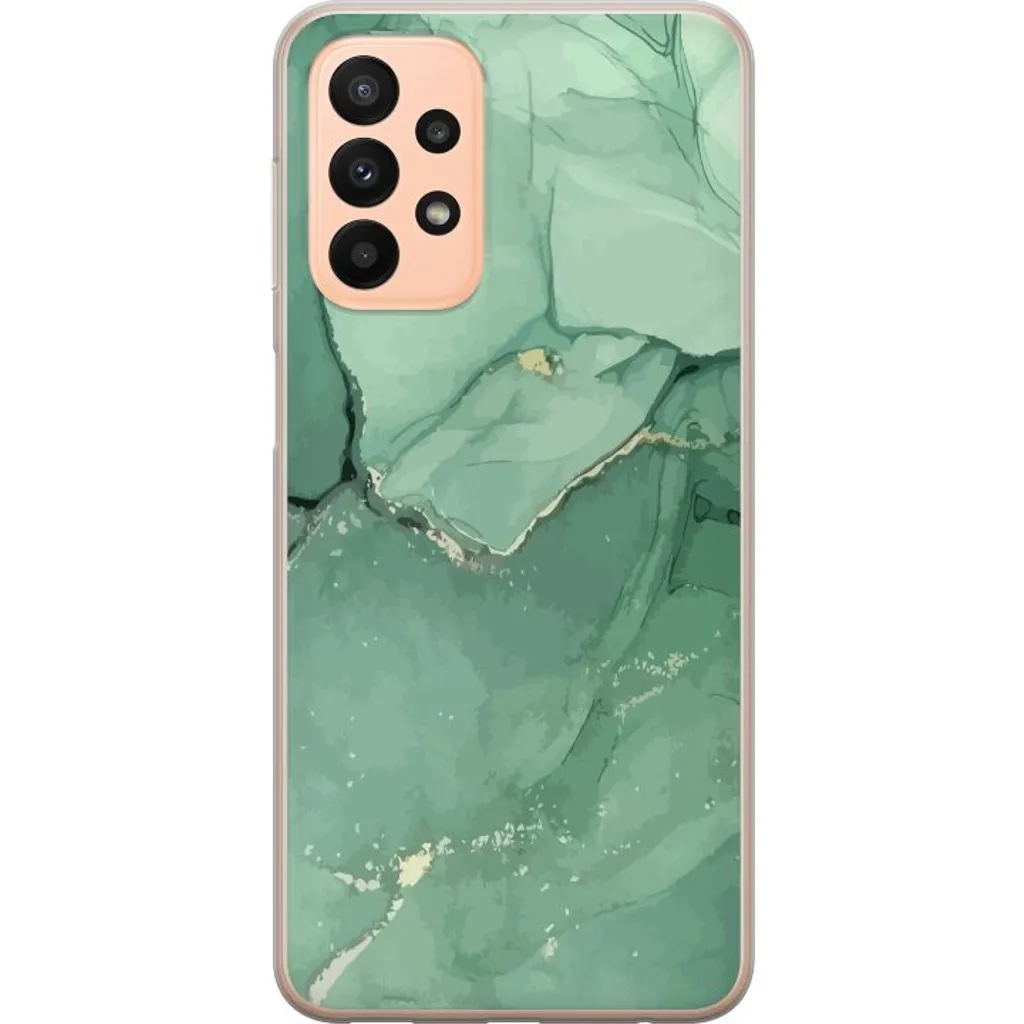 Samsung Galaxy A23 5G Gjennomsiktig Telefondeksel Grön Marmor v:6841400 Samsung Galaxy A23 5G Gjennomsiktig Telefondeksel Grön Marmor v:6841400