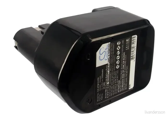 Batteri til EB1220RS for Hitachi, 12.0V, 3300 mAh v:2387695