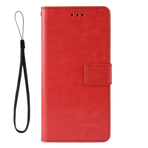 Crazy Horse Lommeboketui for Samsung Galaxy A10 – Rød v:3557603