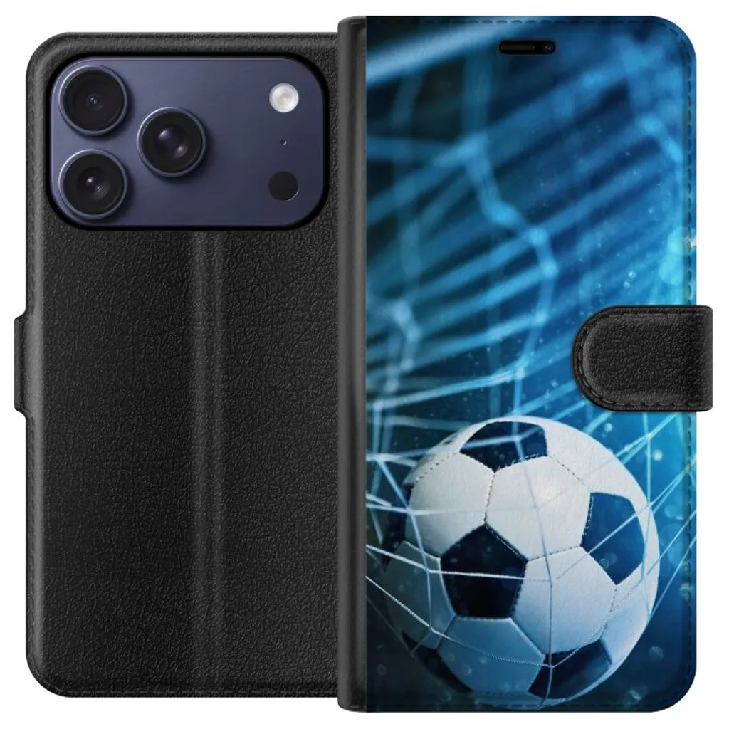 Apple iPhone 17 Pro Sort Lommebokdeksel Fotboll v:9120578