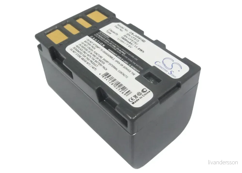 Batteri til JVC GZ-MG120, 7,2 (7,4)V, 1600mAh v:5403103