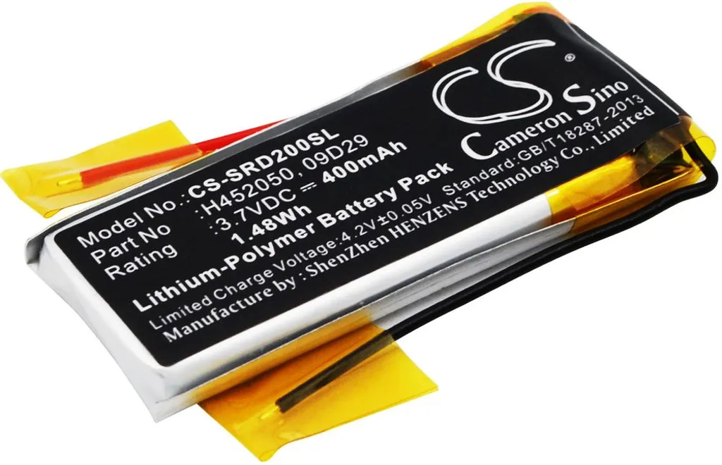 Batteri til BAT00008 for Cardo, 3.7V, 400 mAh v:1668270