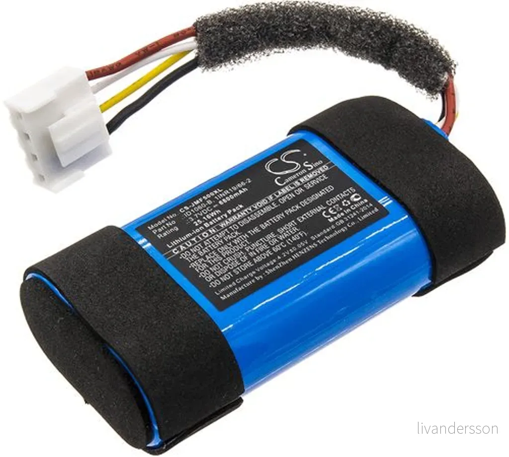 Batteri til ID1060-B for JBL, 3.7V, 6800 mAh v:1850097