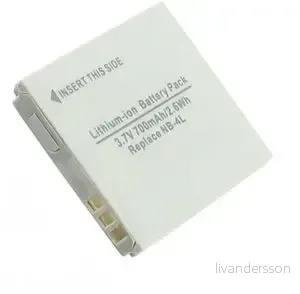 Batteri til DLC-4L for Canon, 3.6(3.7V), 700 mAh v:6830676