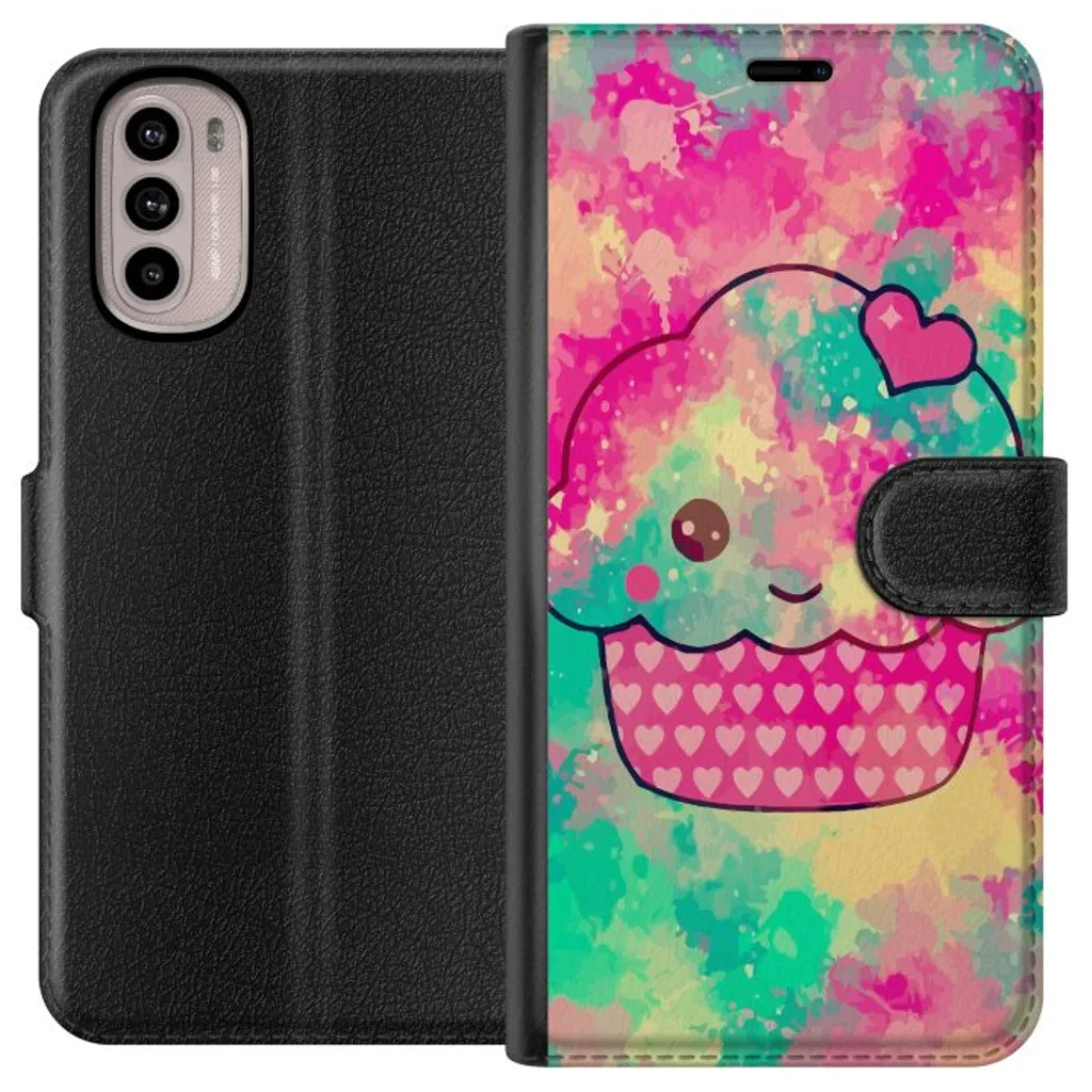 Motorola Moto G31 Sort Lommebokdeksel Cupcake v:4928765