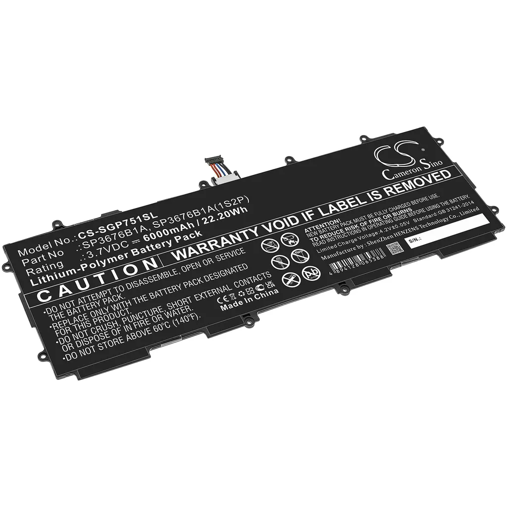 Batteri til Samsung Galaxy Note 10.1 LTE, 3,7V, 6000mAh v:7470994