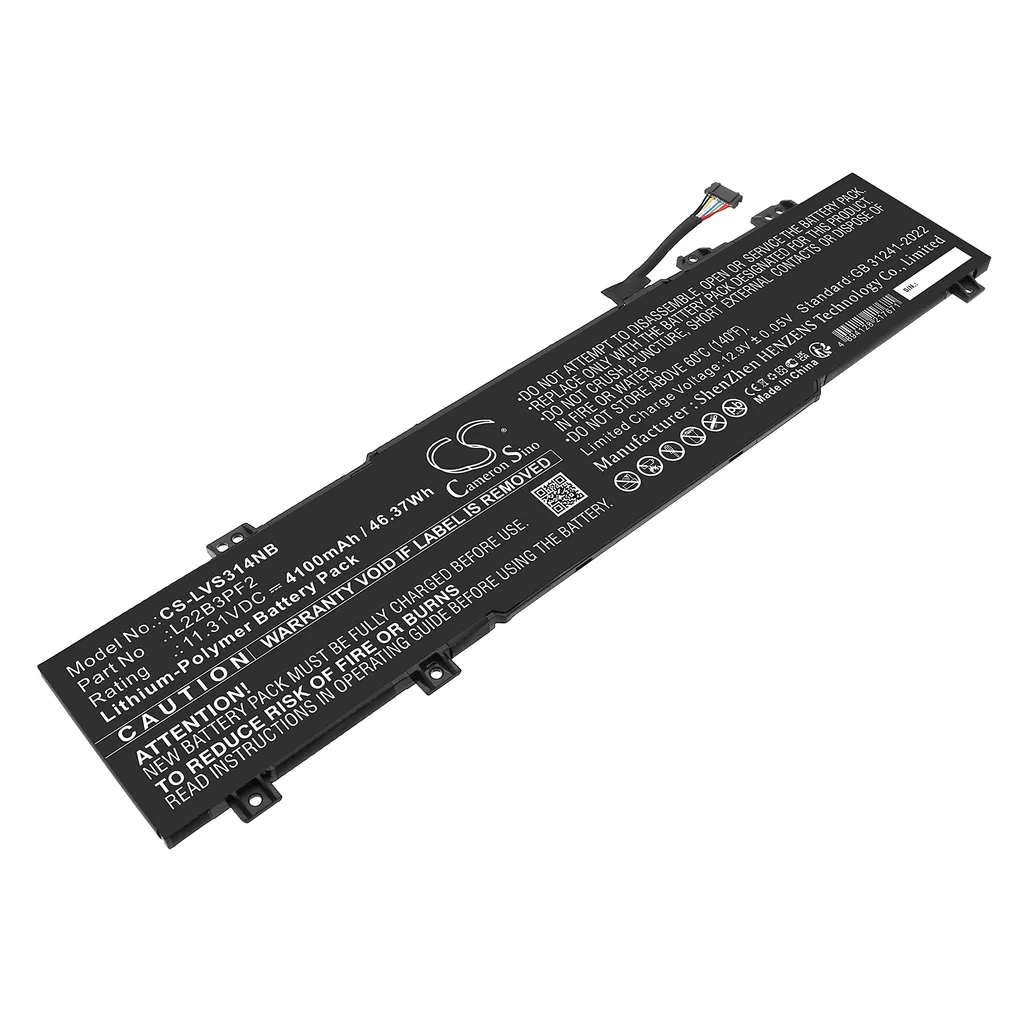 Batteri til L22B3PF2 for Lenovo, 11.31V, 4100mAh v:7410309