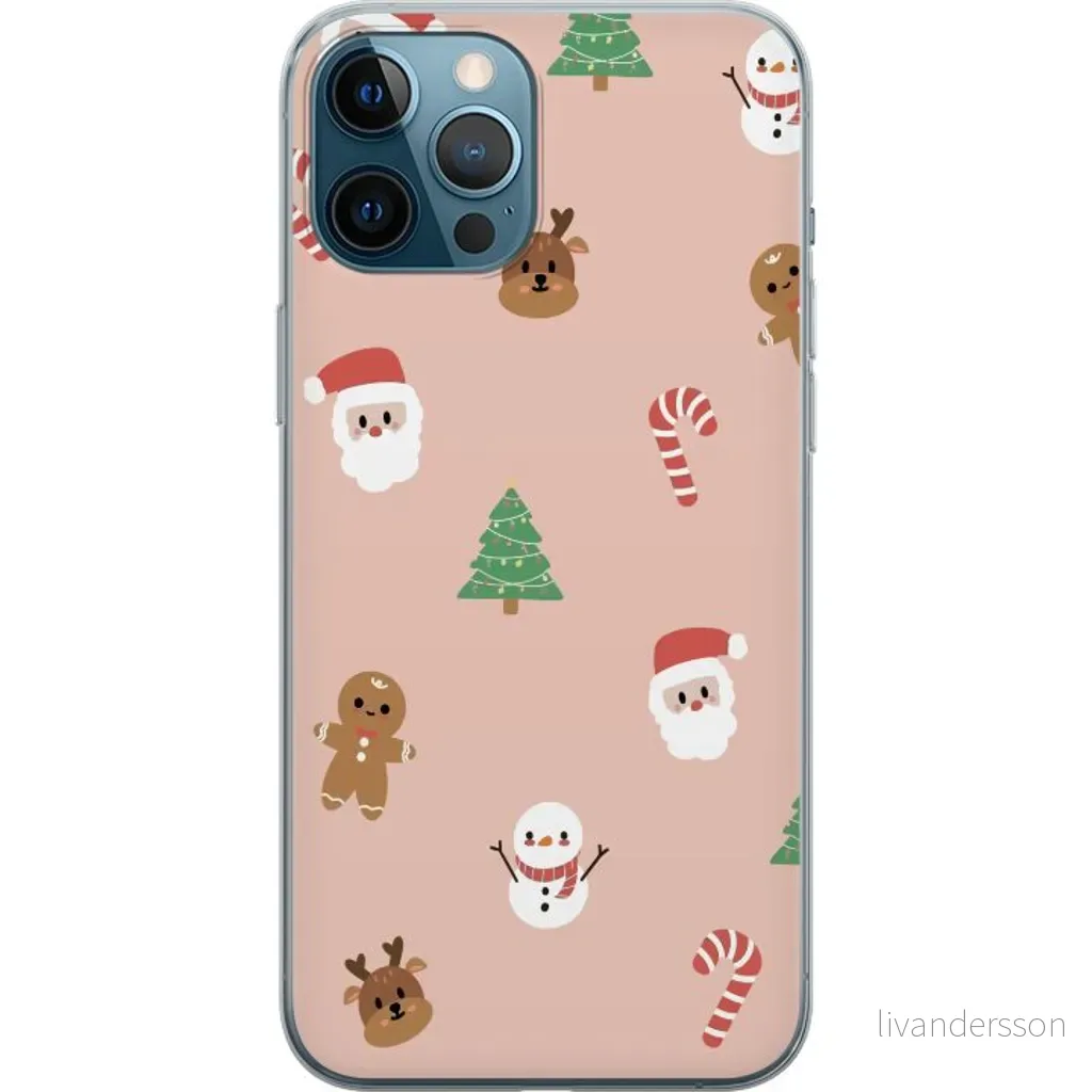 Apple iPhone 12 Pro Max Gjennomsiktig Telefondeksel Klassisk Julfest v:3419737