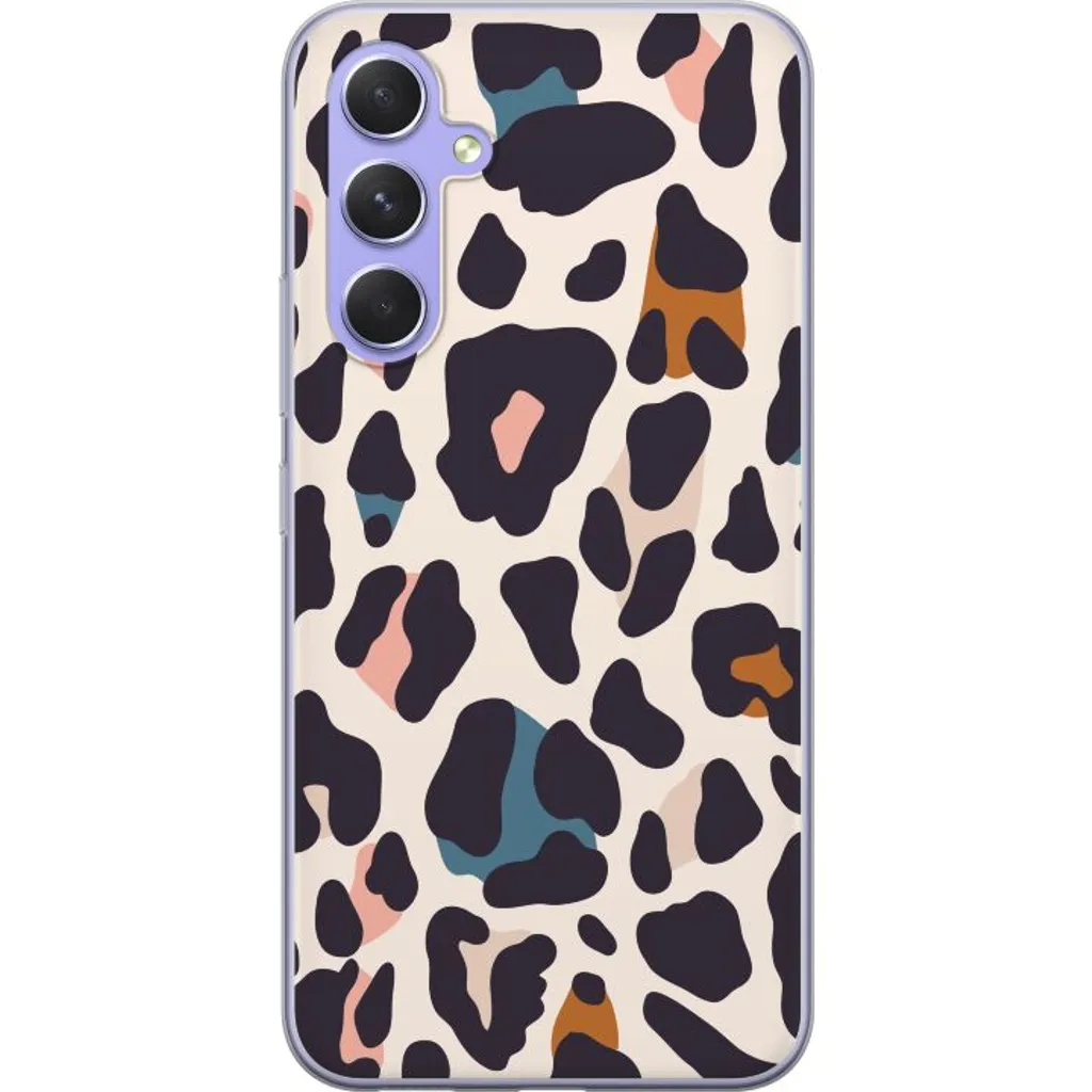 Samsung Galaxy A54 Gjennomsiktig Telefondeksel Leopardmönster v:8318451