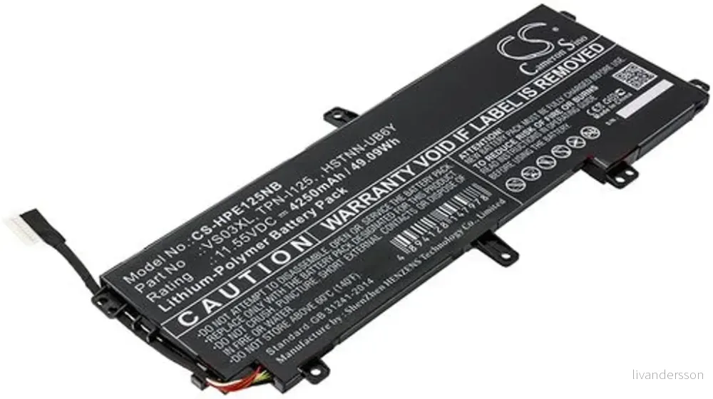 Batteri til HP Envy 15-AS106NC, 11.55V, 4250 mAh v:3559703