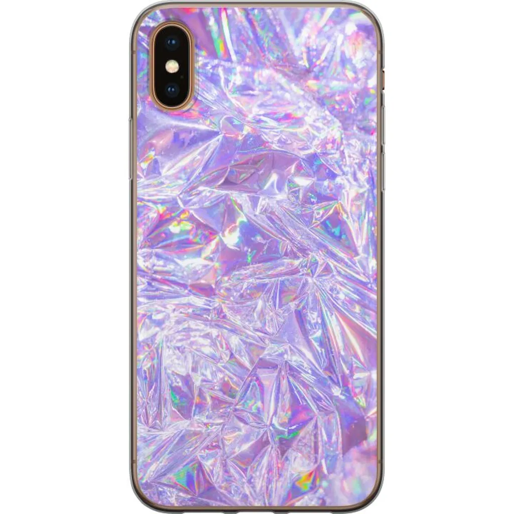 Apple iPhone X Gjennomsiktig Telefondeksel Glitter v:6476628