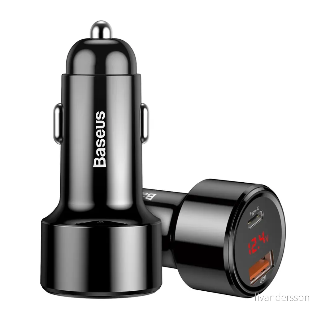 Baseus Magic Series 45W USB-C PD / USB-A QC Billader – Svart v:3026922