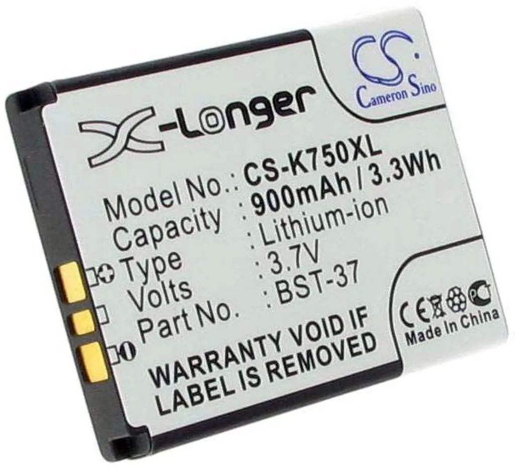 Batteri til Sony Ericsson W350i, 3.6V (3.7V), 600 mAh v:3385986