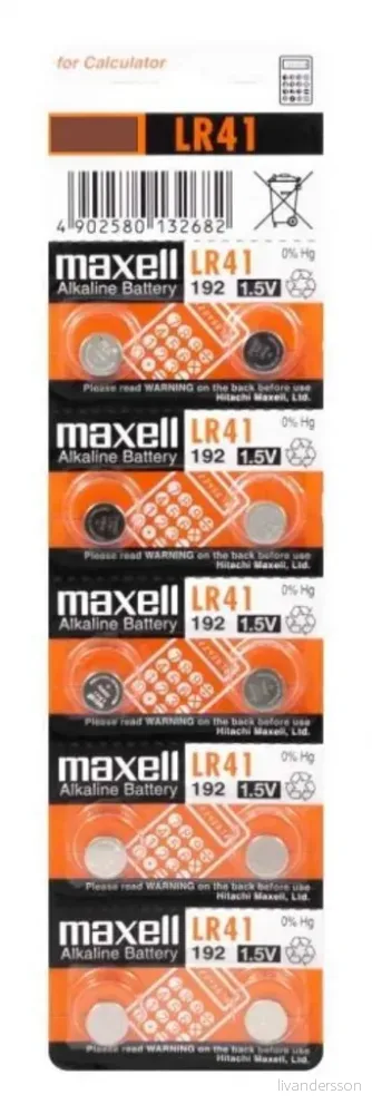 SR41W (Maxell), 1.5V v:9418615