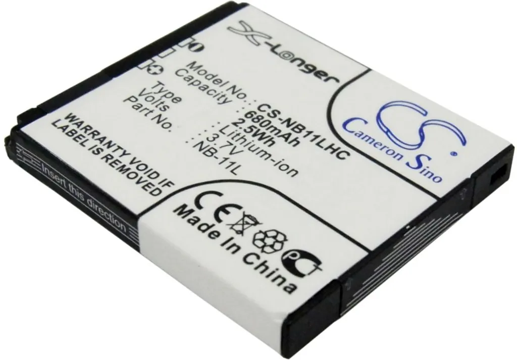 Batteri til Canon IXUS 150, 3.7V, 680 mAh v:2987930