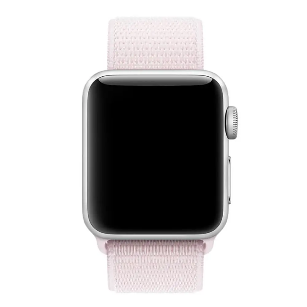 Apple Watch 38/40/41/42mm Nylon Klokkereim – Rosa v:9107457