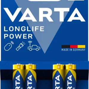 VARTA VARTA Longlife Power AAA-batteri, 4-pakning v:1647920 VARTA VARTA Longlife Power AAA-batteri, 4-pakning v:1647920