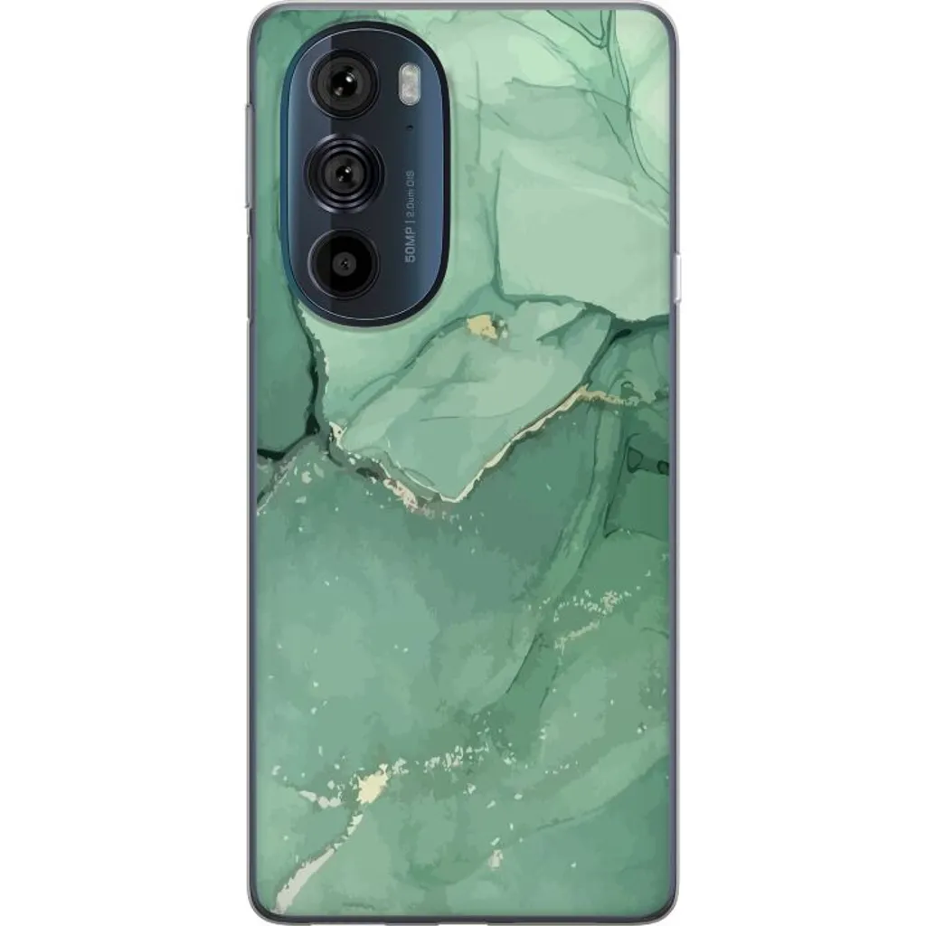 Motorola Edge 30 Pro Gjennomsiktig Telefondeksel Grön Marmor v:4601744
