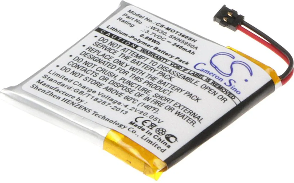 Batteri til WX30 for Motorola, 3.7V, 240 mAh v:8271074