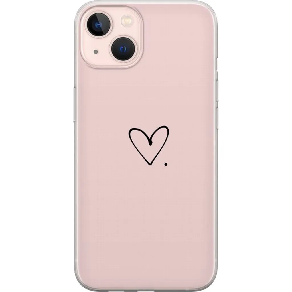 Apple iPhone 13 mini Gjennomsiktig Telefondeksel Hjärta. v:1406027