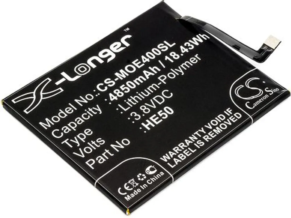 Batteri til Motorola XT1924-3, 3.8V, 4850 mAh v:4915340