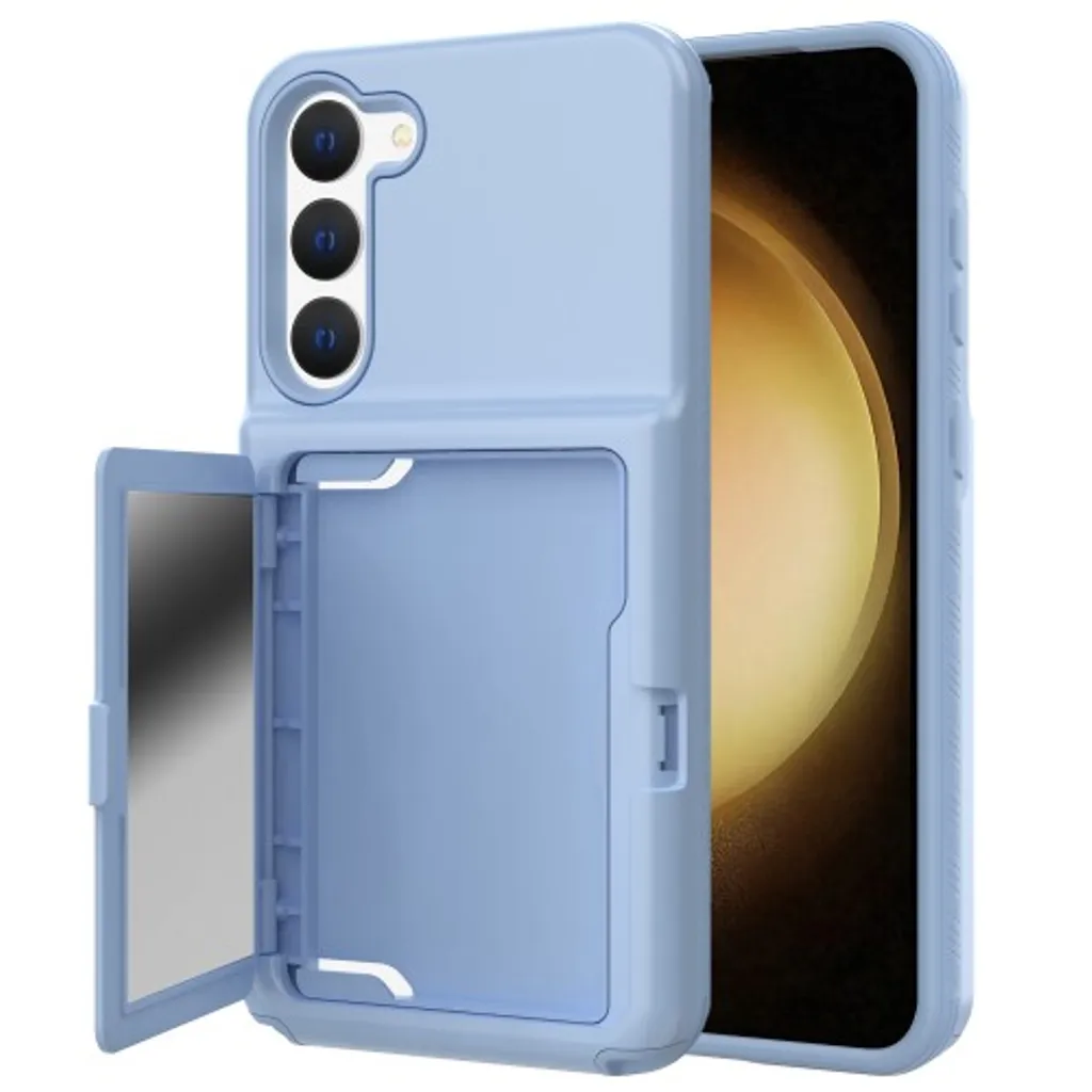 Samsung Galaxy S23 Deksel med kortspor – Lyseblå v:3021555