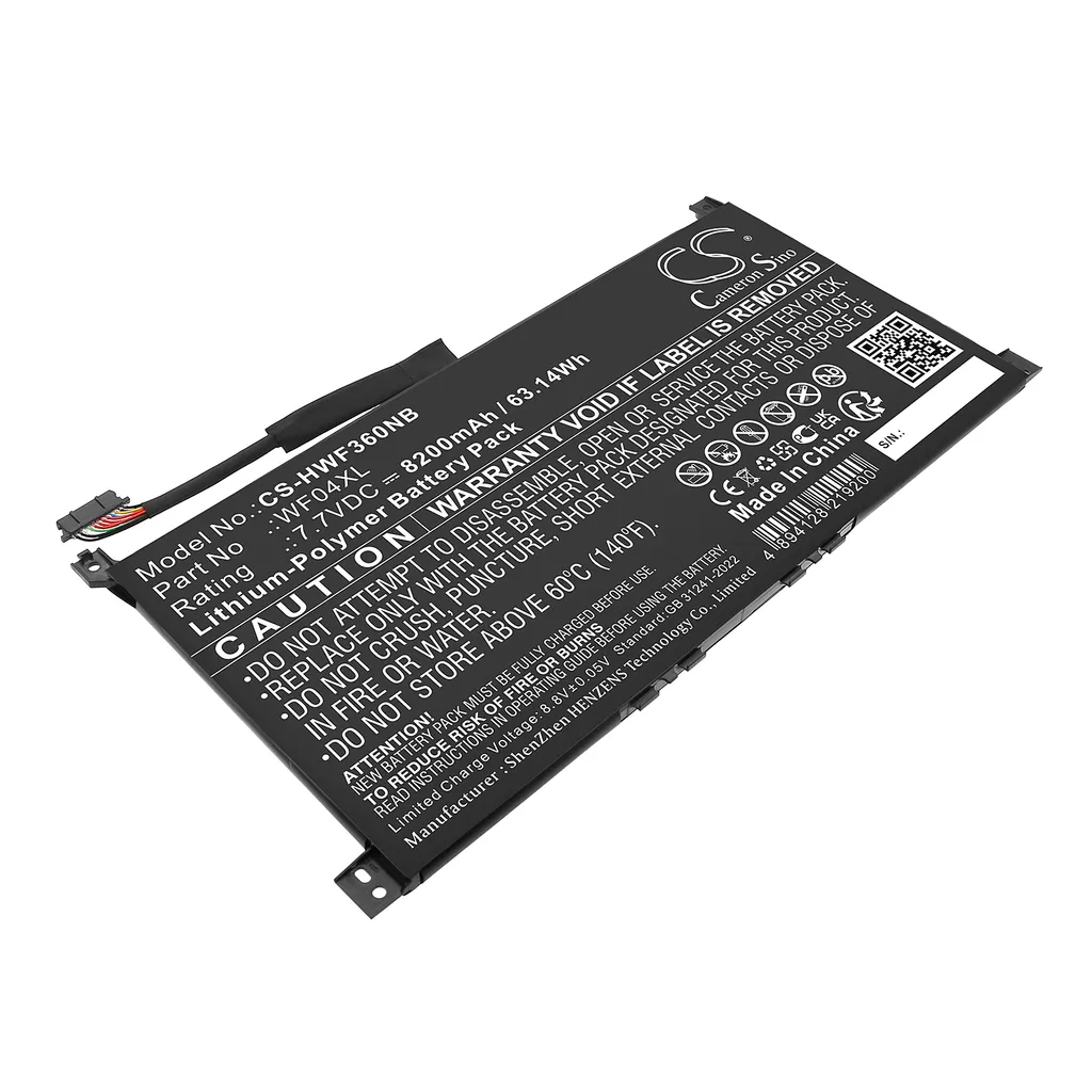 Batteri til ENVY X360 13-BF0003NW, 7.7V, 8200mAh v:2490284