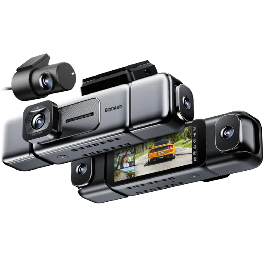 Botslab G980H bilkamera foran + bak, 3K, Wi-Fi, GPS, 3,18" LCD – svart v:3000035