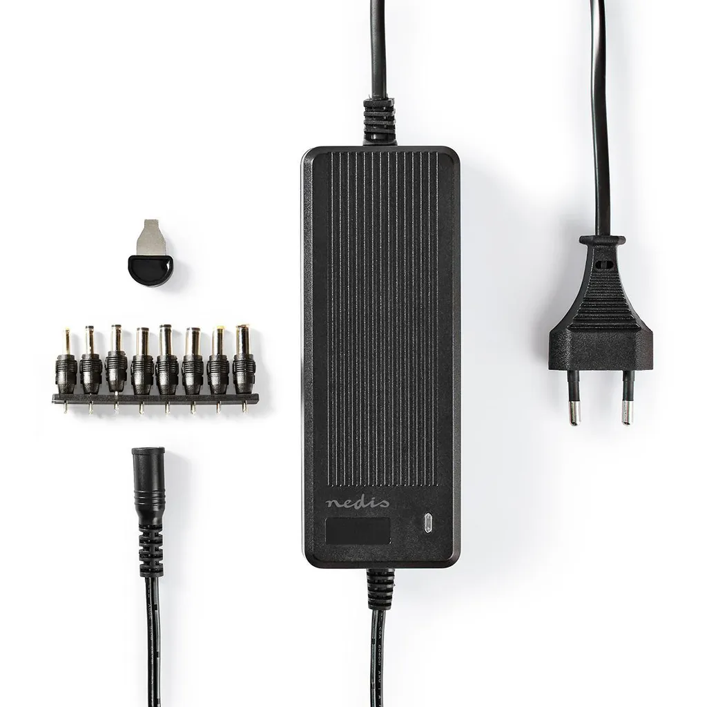 Nedis Universal Strømadapter, 60W – Svart v:5937524