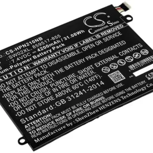 Batteri til HP Notebook X2 10-P015NF, 7.4V, 4200 mAh v:3027335