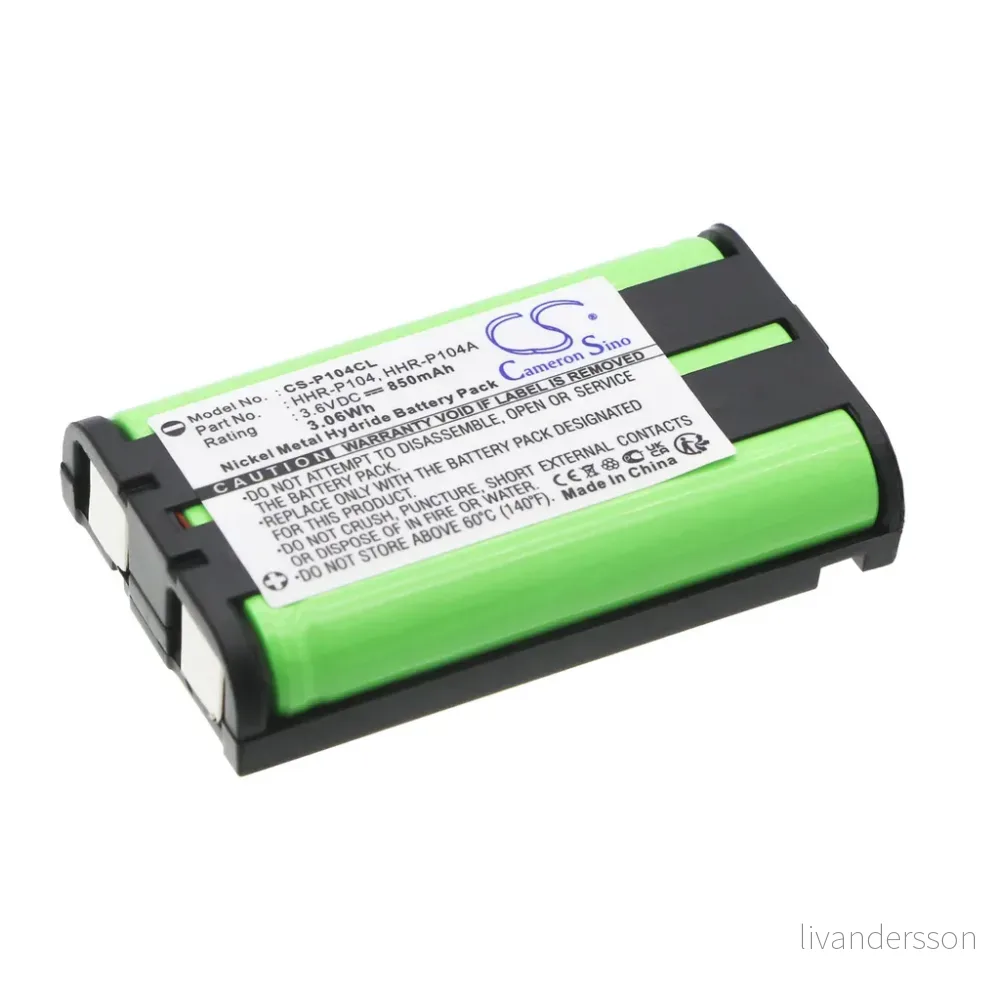 Batteri til Panasonic KX-TG5422, 3,6V, 850 mAh v:7017195