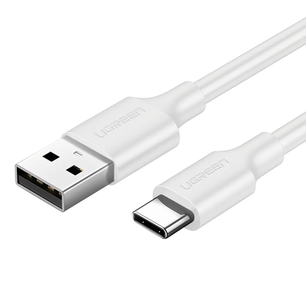 UGREEN US287 USB-A til USB-C-kabel 18W, 3A, 1,5m – hvit v:1293927 UGREEN US287 USB-A til USB-C-kabel 18W, 3A, 1,5m – hvit v:1293927