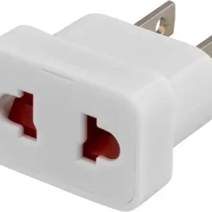 DELTACO reiseadapter, EU til US, ujordet – Hvit v:3896527