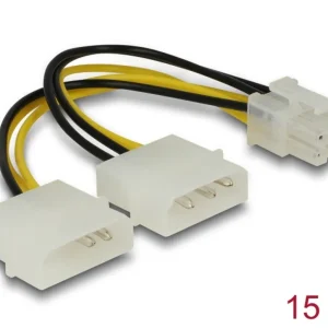 Delock strømkabel for PCI Express-kort 15 cm v:9535658