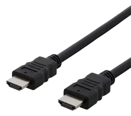HDMI type A ha – HDMI ha / HDMI høyhastighets / Ethernet / 4K / Ultra HD / 2 m v:5689719