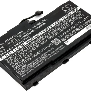 Batteri til 808451-001 for HP, 11.4V, 8300 mAh v:7798036 Batteri til 808451-001 for HP, 11.4V, 8300 mAh v:7798036