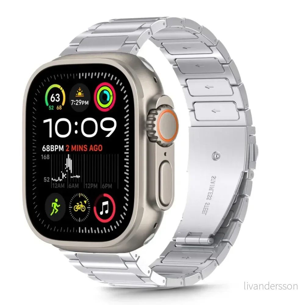Tech-Protect Stainless Klokkereim til Apple Watch 44/45/46/49 mm – Sølv v:5426221
