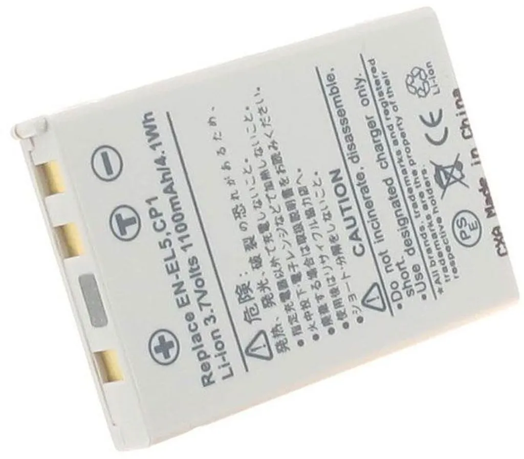 Batteri til CP-1 for Nikon, 3.6V (3.7V), 1100 mAh v:6223326